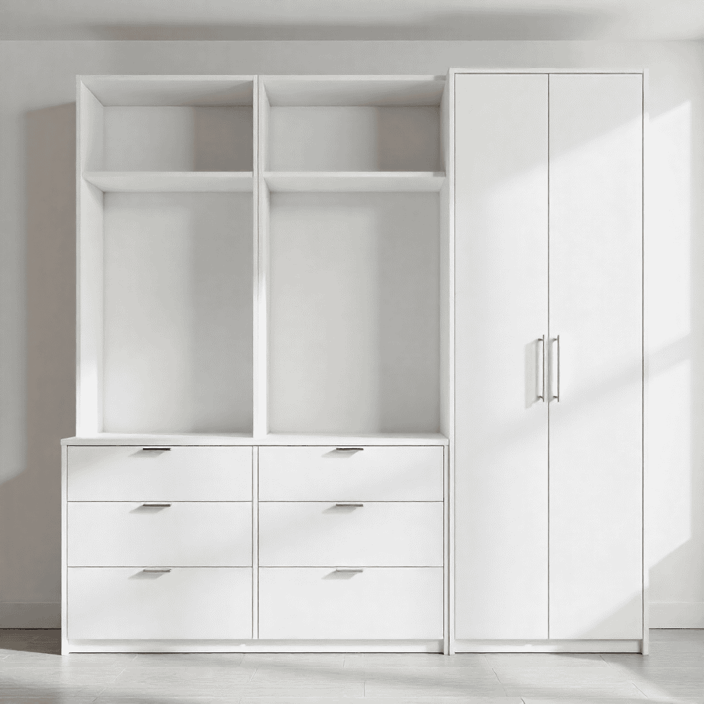 Gabinete personalizado con acabado en latón