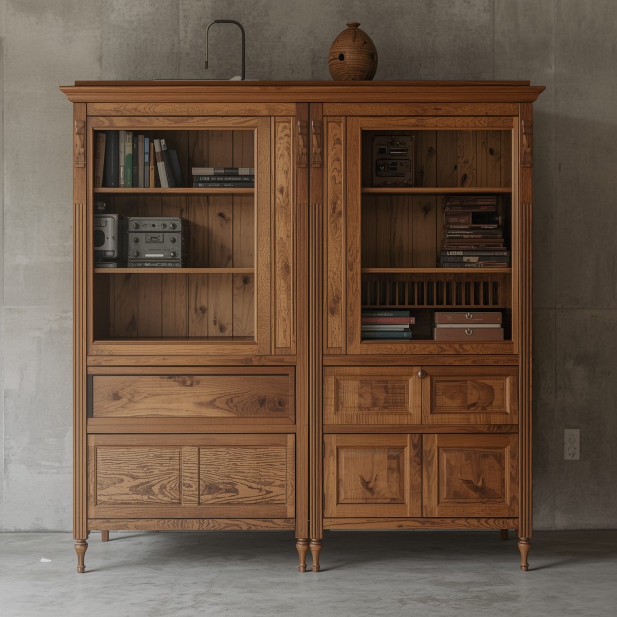 Mesa de comedor artesanal en nogal